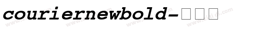 courier new bold字体转换
